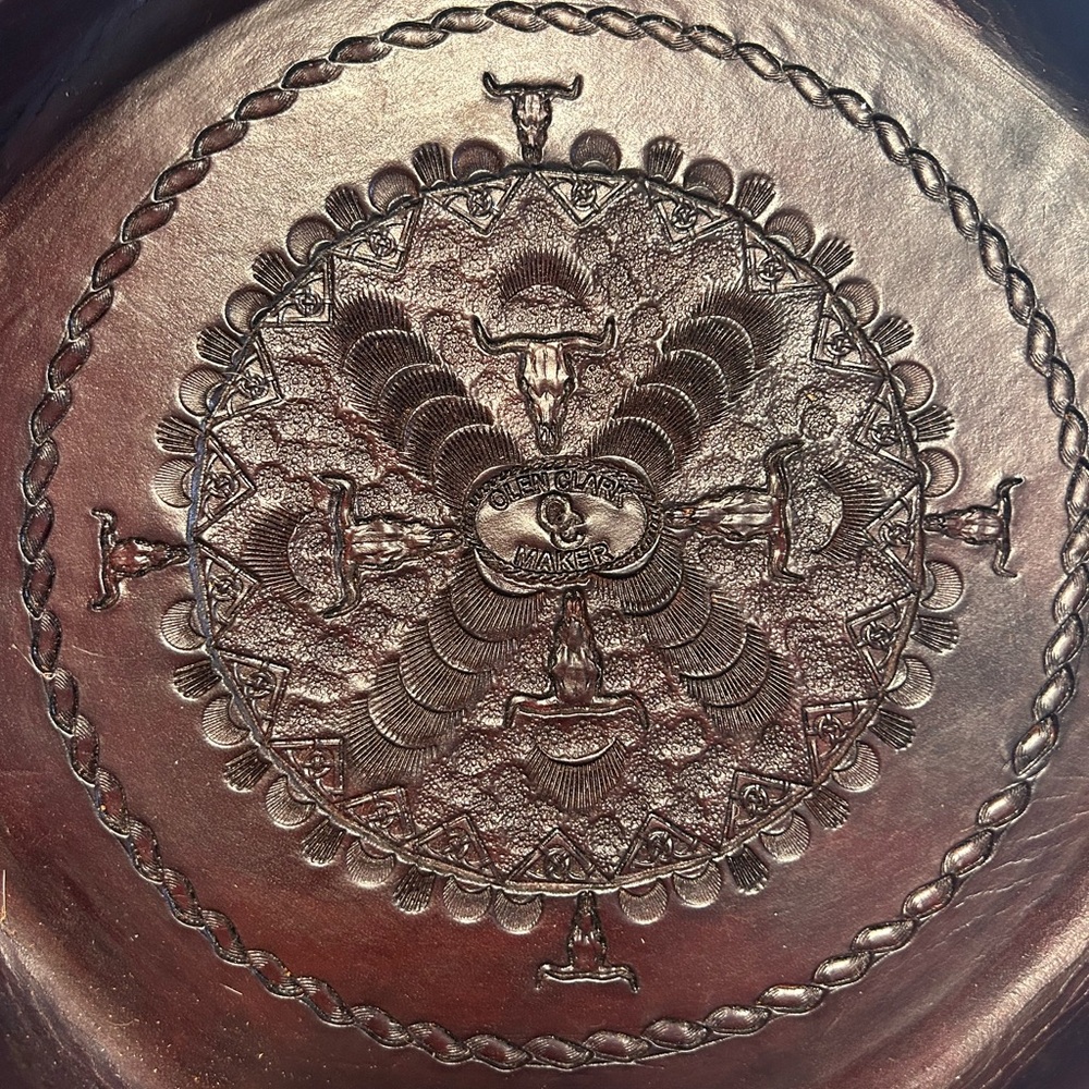 Hand Crafted leather tray